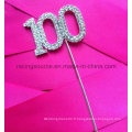 Numéros de strass 1 # à 100 # sur Pick Money Cake Topper